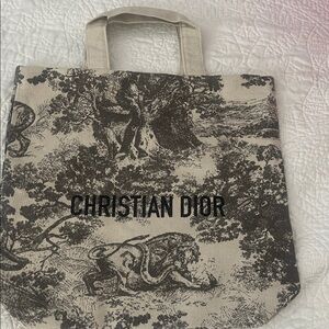 Christian Dior Beige and Black Tote